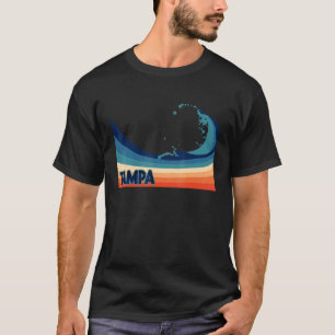 Tampa Florida Retro Surf Sailing & Fishing Vacati T-Shirt