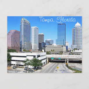Tampa, Florida skyline as seen from the south Postcard