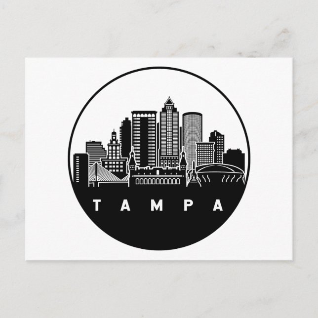 Tampa Florida Skyline Postcard (Front)
