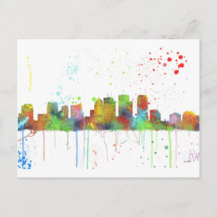 TAMPA, FLORIDA SKYLINE POSTCARD