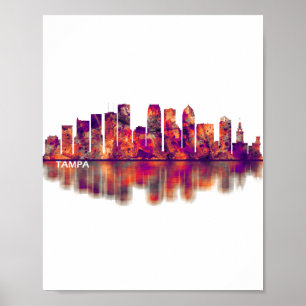 Tampa Florida Skyline Poster