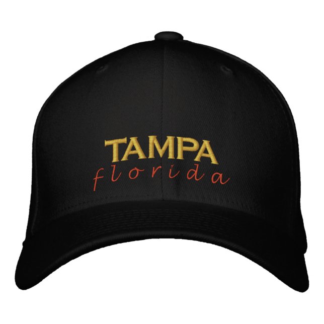 TAMPA florida sunset Embroidered Hat (Front)