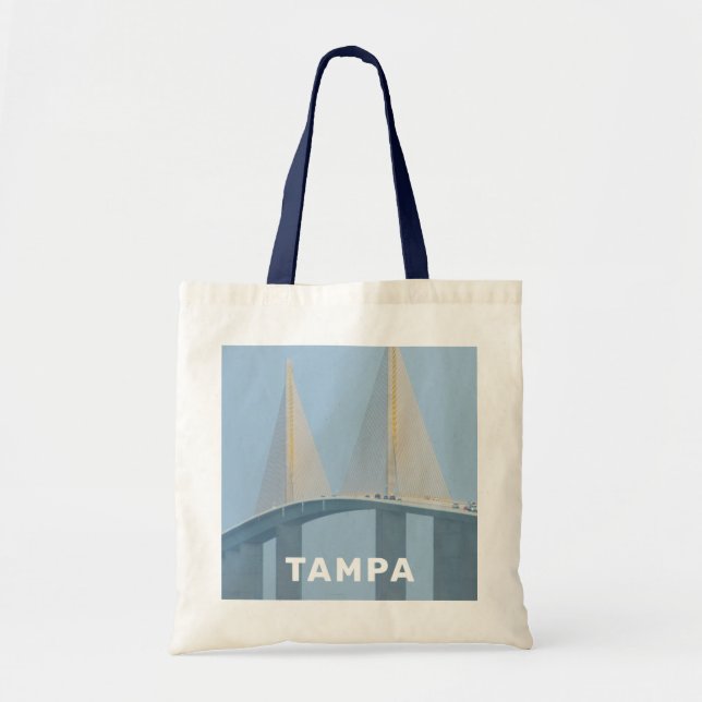 Tampa, Florida sunshine bridge photo Tote Bag (Front)