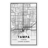 Tampa Florida USA Travel City Map Poster