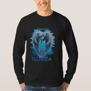 Tampa Florida Vacation Cute Manatees Sea Cow T-Shirt