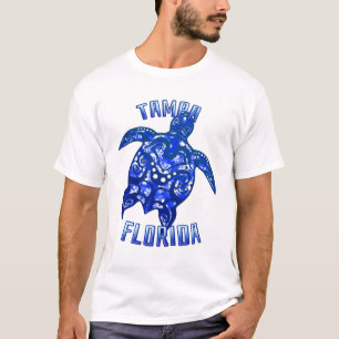 Tampa Florida Vacation Tribal Turtle T-Shirt