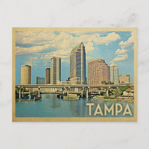 Tampa Florida Vintage Travel Postcard