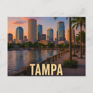 Tampa Florida Waterfront Travel Gift Postcard