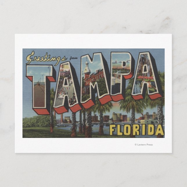 Tampa, FloridaLarge Letter ScenesTampa, FL Postcard (Front)