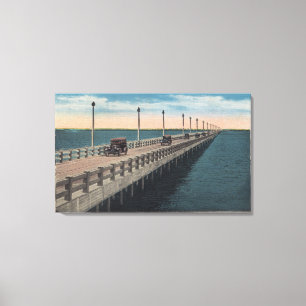 Tampa, FloridaView of Gandy BridgeTampa, FL Canvas Print