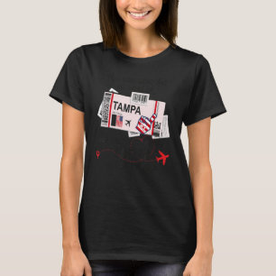 Tampa Girl Tampa Boarding Pass T-Shirt