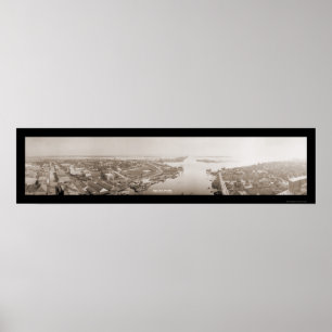 Tampa Harbour, FL Huge Photo 1914 Poster