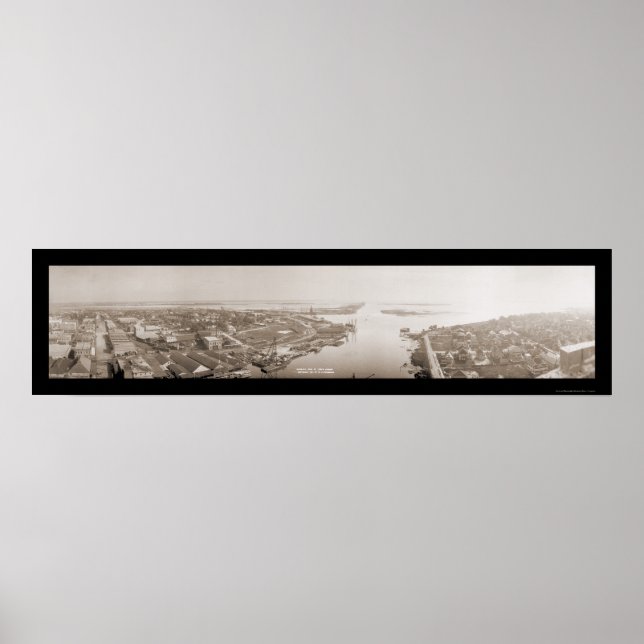 Tampa Harbour, FL Huge Photo 1914 Poster (Front)