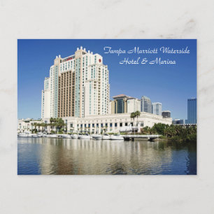 Tampa, Marriott, Waterside, Hotel & Marina Postcard