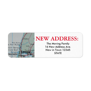 Tampa New Address Label