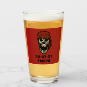 TAMPA SKULLS GLASS