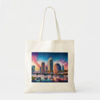 Tampa Skyline Abstract Art