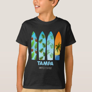 Tampa United States Surfing Surfboard T-Shirt