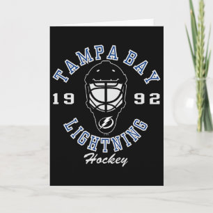 Tampa Y Lightning Hockey Mask Black Officially Lic Card