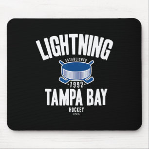 Tampa Y Lightning Hockey Puck Black Officially Lic Mouse Mat