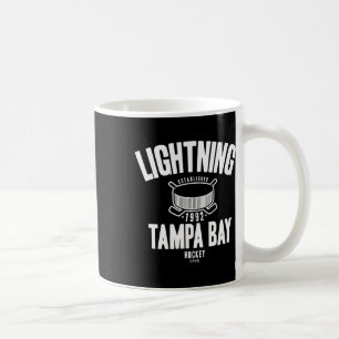 Tampa Y Lightning Hockey Puck Blue Officially Lice Coffee Mug