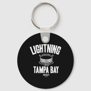 Tampa Y Lightning Hockey Puck Blue Officially Lice Key Ring