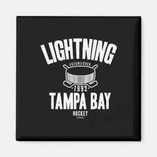 Tampa Y Lightning Hockey Puck Blue Officially Lice Magnet