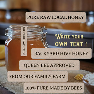 Tamper-evident Seal Honey Jar Security Vinyl Label