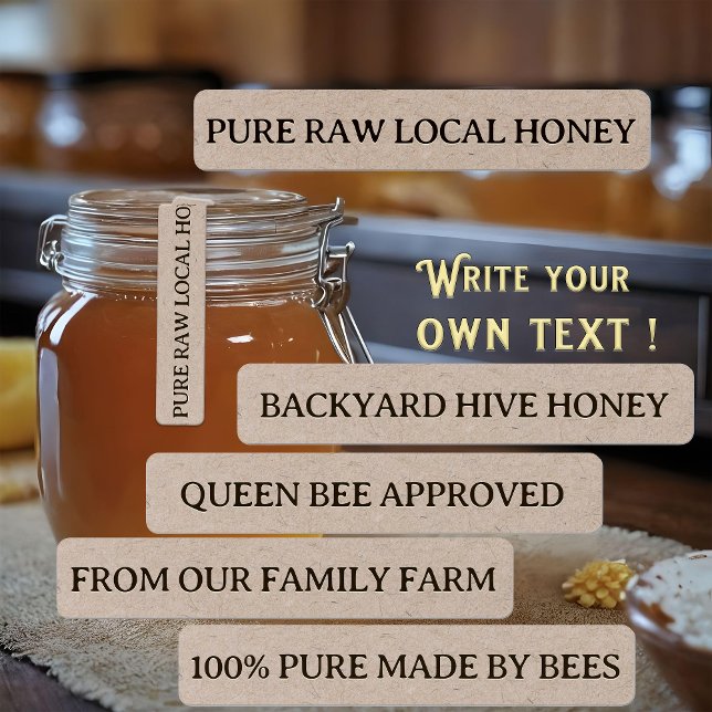 Tamper-evident Seal Honey Jar Security Vinyl Label (Creator Uploaded)