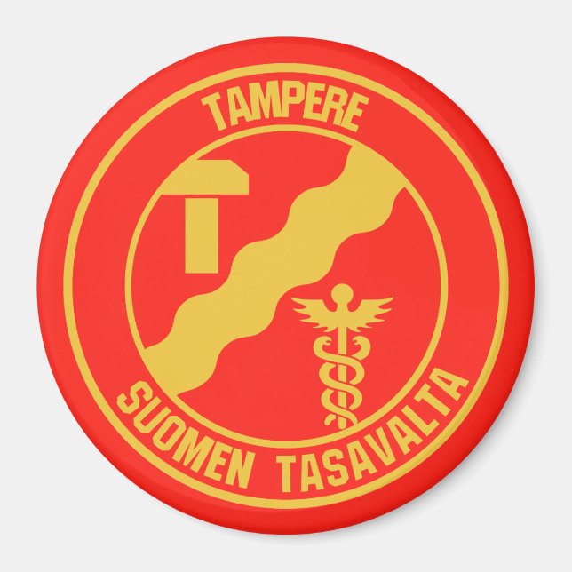Tampere Round Emblem Magnet (Front)