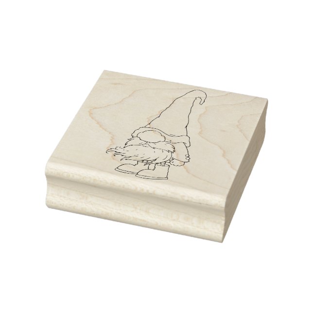 Tampon encreur en bois rubber stamp (Stamp)