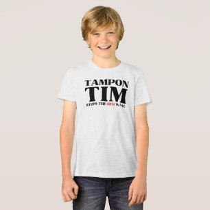 Tampon Tim Will Stops The Red Wave-Tim Walz 2024 Tri-Blend Shirt