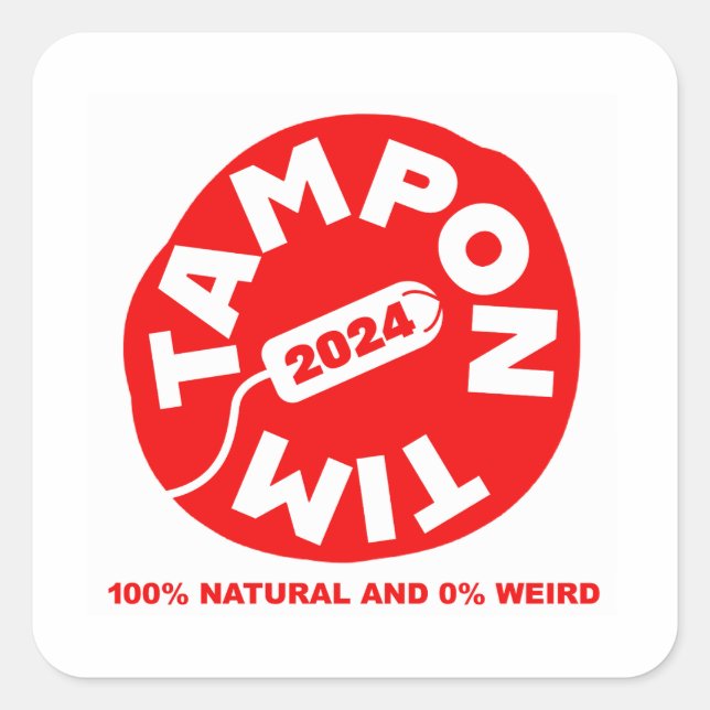 tampontimsticker square sticker (Front)