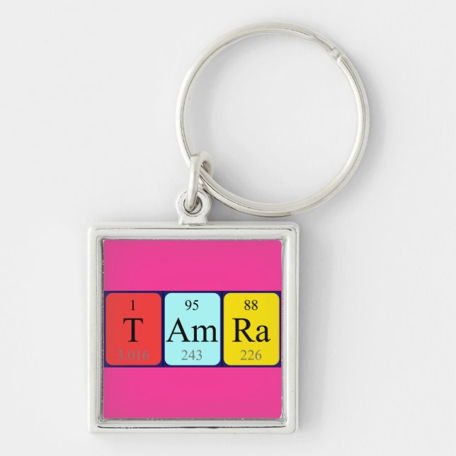Tamra periodic table name keyring (Front)