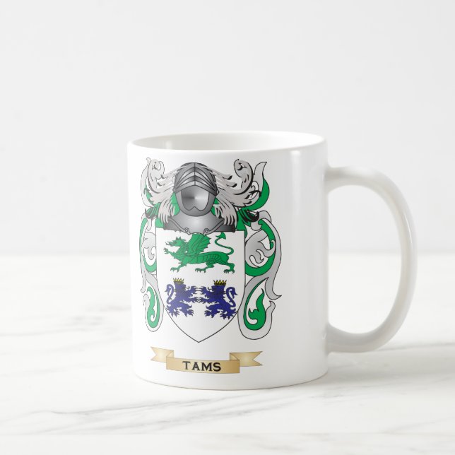 Tams Family Crest (Coat of Arms) Coffee Mug (Right)
