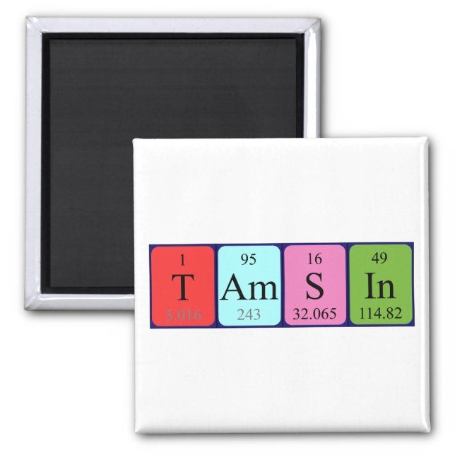 Tamsin periodic table name magnet (Front)
