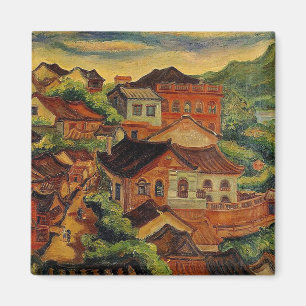 Tamsui & Chen Cheng-Po /Taiwan vintage art Magnet