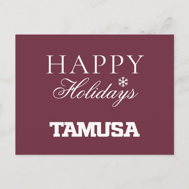 TAMUSA HOLIDAY POSTCARD (Front)