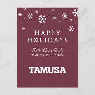 TAMUSA HOLIDAY POSTCARD