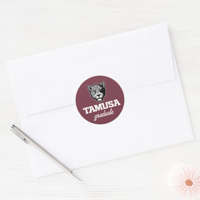 TAMUSA Jaguars Classic Round Sticker (Envelope)