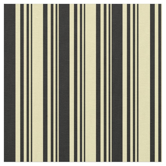 Tan and Black Coloured Pattern Fabric (Close Up)