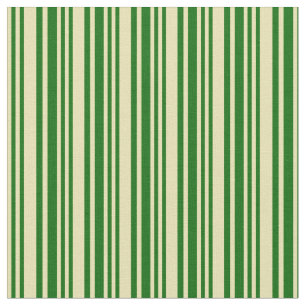 Tan and Dark Green Pattern Fabric