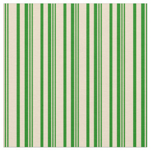 Tan and Green Lines Fabric