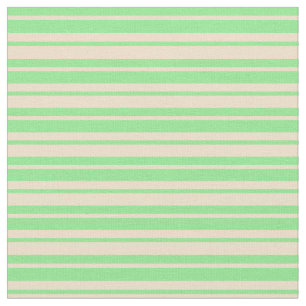 Tan and Light Green Coloured Lined/Striped Pattern Fabric