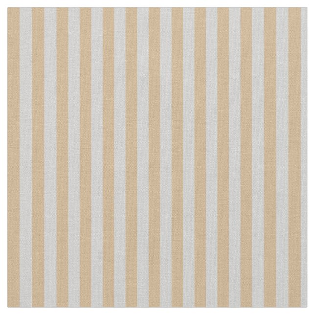 Tan and Light Grey Coloured Stripes Fabric (Close Up)