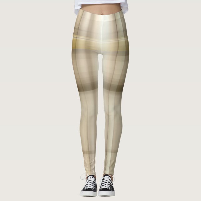 Tan And White Leggings (Front)