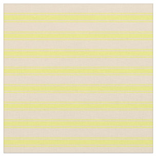Tan and Yellow Lines/Stripes Pattern Fabric