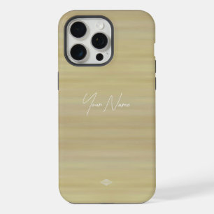 Tan Beige Watercolor Look Cell Phone Case