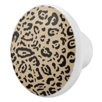 Tan Brown & Black Cheetah Leopard Animal Print 