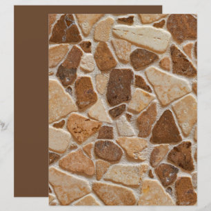 Tan Brown Pebble Stones Texture Scrapbook Paper